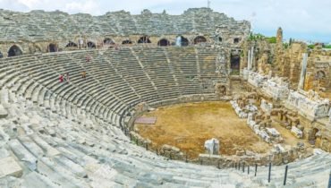 Le théâtre romain de Side en Turquie